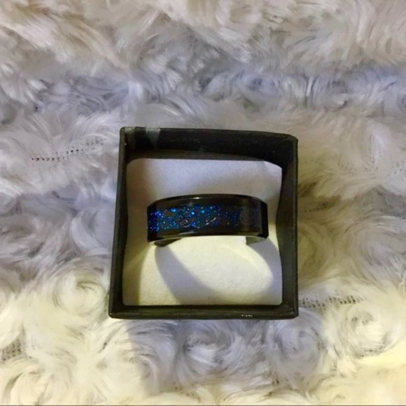 Hieroglyphic Electric Blue Black SS Band - Picture 9 of 15